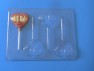 1023  Heart with Swans Chocolate or Hard Candy Lollipop Mold